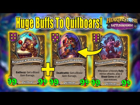 HUGE Buffs To My Favorite Quilboar Minions After Patch! | Christian Hearthstone Battlegrounds