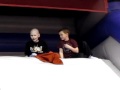 Truman Walks Truman Visits BounceU Today 02 17 2010