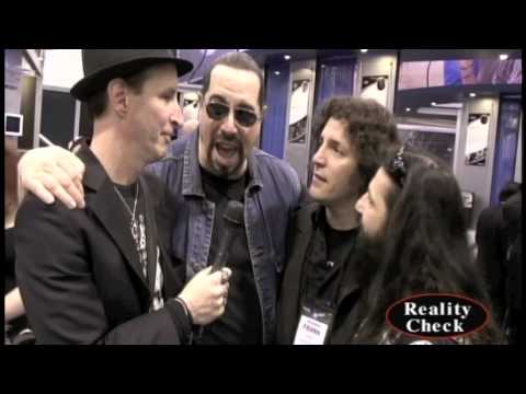 Anthrax's Frank Bello,BLS' John Derservio,& Twisted Sister's Mark Mendoza at NAMM 2013