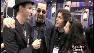 Anthrax's Frank Bello,BLS' John Derservio,& Twisted Sister's Mark Mendoza at NAMM 2013