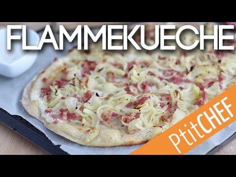 Recette de flammekueche, tarte flambée alsacienne - Ptitchef.com