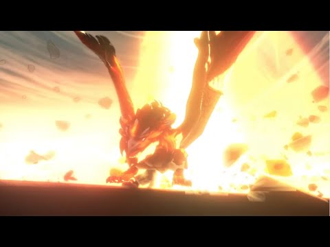 Monster Hunter Stories 2 Kinship Skill Animation - Rathalos (Sky-High Dive)