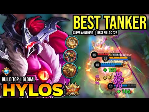 HYLOS BEST BUILD 2025 | BUILD TOP 1 GLOBAL TOP 1 GLOBAL HYLOS GAMEPLAY | MOBILE LEGENDS✓