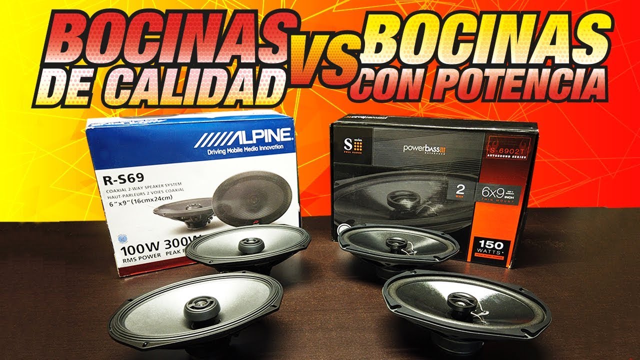 Bocinas de calidad VS bocinas con potencia para tu carro 🔊
