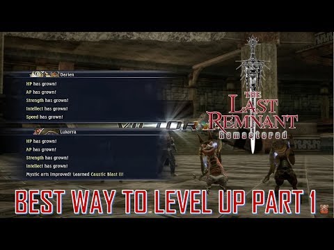 The Last Remnant Remastered - Best way to gain stats/Level up Part 1