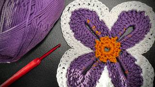 Super Easy Crochet Flower Tutorial 🌸 Beginner Friendly