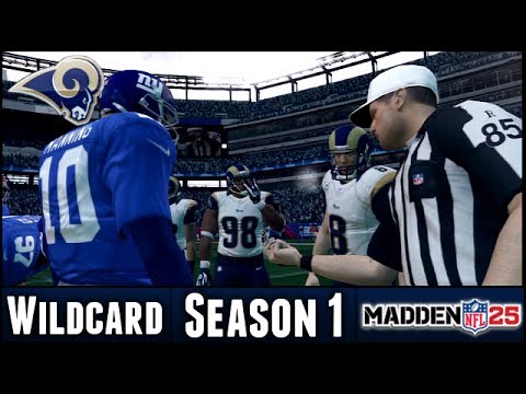 Madden 25 Rams Connected Franchise - Wildcard Playoffs @ NY Giants - Season 1