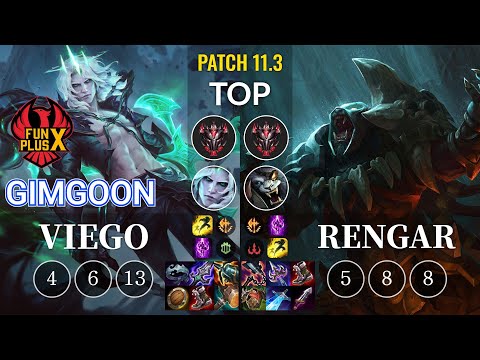 FPX GimGoon Viego vs Rengar Top - KR Patch 11.3