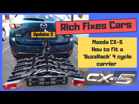 Mazda CX-5 KF 2017-onwards - How to fit an Eazzy BuzzRack 4 cycle carrier - Update 2