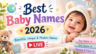 Best Baby Names 2026 👶✨ | Beautiful, Unique & Modern Names LIVE