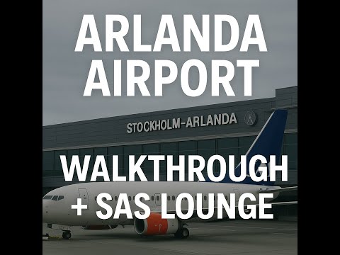 Stockholm Arlanda Airport Walkthrough (ARN) + SAS Lounges Review (SE)