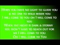 Hanson I Will Come To You Lyrics 