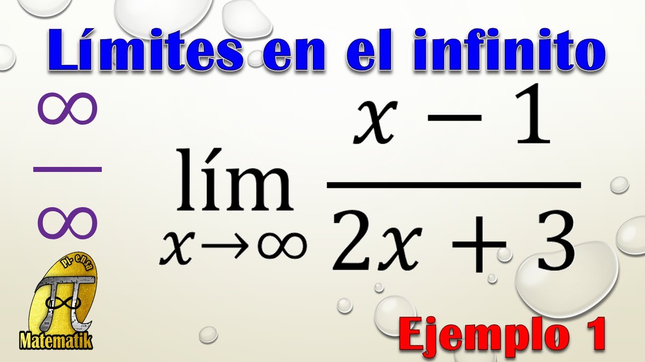 Límites que tienden al infinito | Indeterminación infinito sobre infinito ∞/∞ | Ejemplo 1