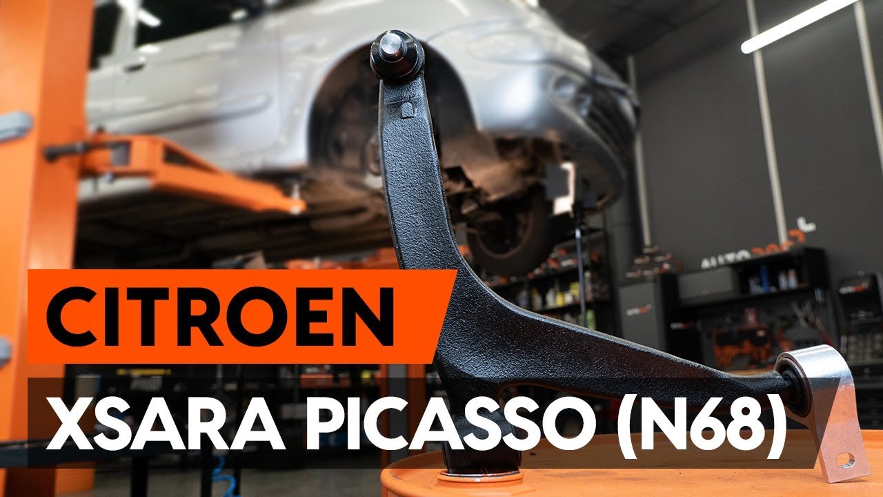 Kuinka vaihtaa etummainen alatukivarsi Citroen Xsara Picasso-autoon – vaihto-ohje