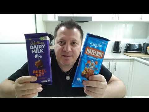 Chocolate taste test and reviews Cadbury Hazelnut Vs Dairy Fine Hazelnut Chocolate