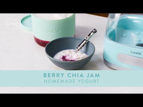 Berry Chia Jam Homemade Yogurt
