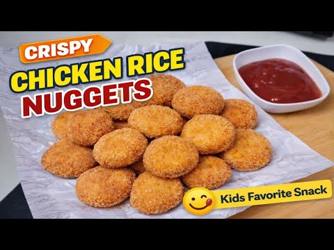 Chicken Rice Nuggets Recipe | Crispy & Juicy Homemade Nuggets | Kids Special Snack