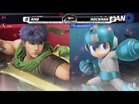 Quarantainment 19 Losers Finals - rm8 (Ike) Vs. Rockman (MegaMan) Smash Ultimate - SSBU