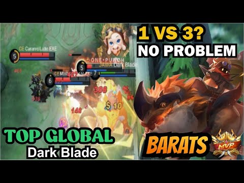 Barats Offline Build Tank Crazy Damage Can't Be Killed - Top Global Barats - Dark Blade - MLBB