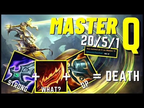 MASTER YI EPIC JUNGLE CARRY! MAXIMUM DAMAGE! PRESS Q & DOMINATE! FULL GAME GUIDE! LEAGUE OF LEGENDS!