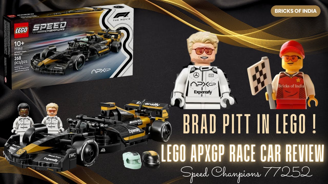 BRAD PITT in LEGO?! The RAREST Speed Champions F1 Set Review 77252