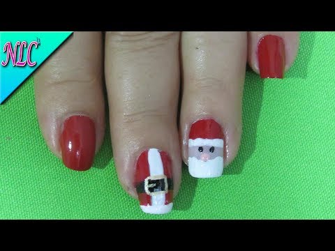 DECORACIÓN DE UÑAS PAPÁ NOEL – UÑAS DE NAVIDAD – CHRISTMAS NAIL ART – NLC
