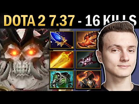 Wraith King Gameplay Miracle with 16 Kills and Cuirass - Dota 7.38
