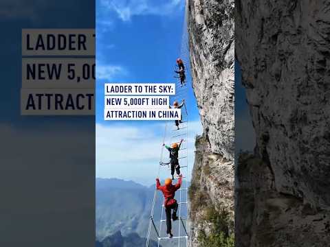 China’s Sky Ladder: Thrilling 5,000-foot climb draws tourists to Zhangjiajie