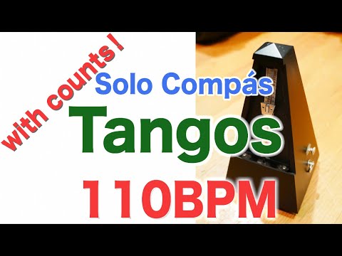 Compás Flamenco Vol.2 Tangos Track 4 - 110bpm Solo Compás. Counts Included for beginners
