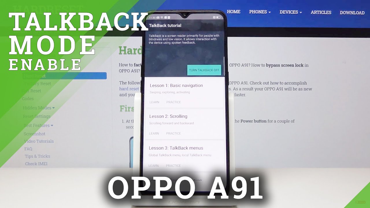 How to Enable Talkback in OPPO A91 – Switch Off / On Screen Reader