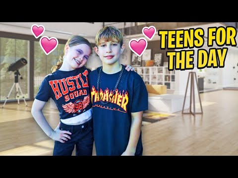 Becoming TEENS For The Day With NIDAL and SALISH |Rock Squad