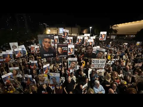 Israelis rally in Tel Aviv for release of hostages in Gaza | AFP