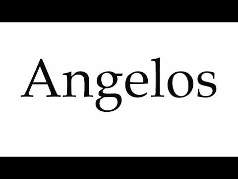 How to Pronounce Angelos