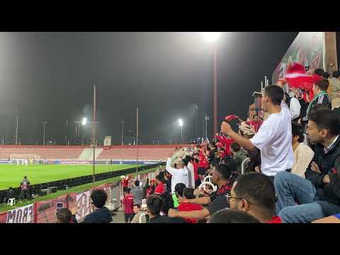 Fantastic Shabab Al Ahli fans react to a goal by Federico Cartabia vs Ajman 8 February 2025