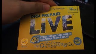 [Unboxing] NEW Digi Prepaid Live Sim Card 2017 (Malaysia)