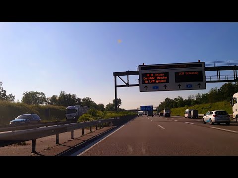 A8 München - Starkes Verkehrsaufkommen vor München, Autobahn A8 #a8 #deutschland #auto #autobahn #mo
