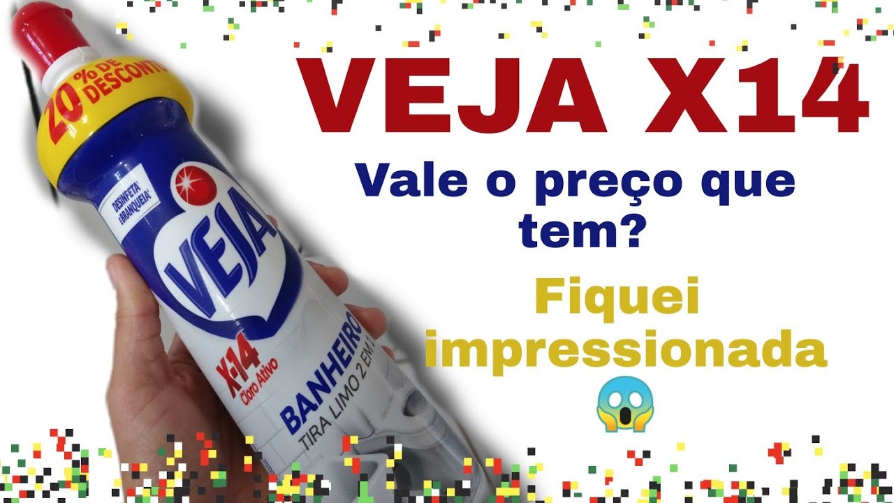 TESTANDO PRODUTOS DE LIMPEZA ~ VEJA X14 COM CLORO ATIVO BANHEIRO