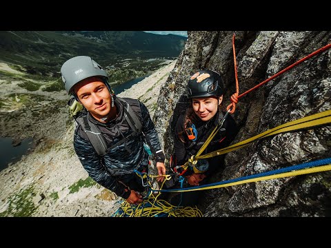 Dobra zabawa w kominie | Kościelec | Droga Stanisławskiego | Tatry Wspinanie