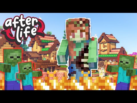 Zombie vs Village! Afterlife Modded SMP Ep.9