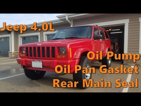 Jeep 4.0L Oil Pan Gasket & Rear Main Seal Replacement