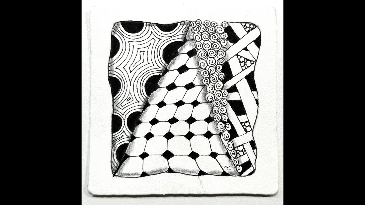 Four Beginner Tangle Patterns