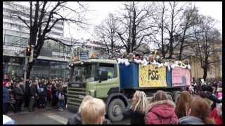 preview picture of video 'Penkkarit Turussa 13.2.2014 | School-leaving student drives in Turku, Finland 13th Feb. 2014'