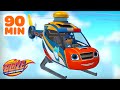 90 MINUTES Of Blaze S BEST Police And Firefighter Rescues Blaze And The Monster Machines