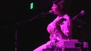 Aldous Harding performing &quot;Swell Does the Skull&quot;, live at the Swedish American Hall, 6-24-17.