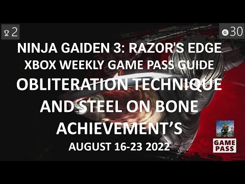 NINJA GAIDEN 3: Razor's Edge Weekly Xbox Game Pass Guide - Play