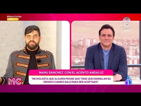 Manu Sánchez defiende el acento andaluz en Mejor Contigo de TVE1 11/10/2021