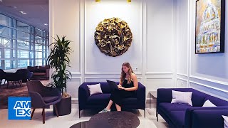 American Express Artwork in the DCA Centurion Lounge 