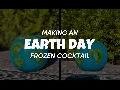 Making a Frozen Earth Day Cocktail