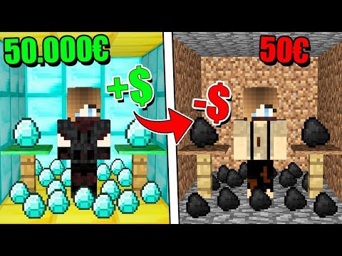 LA BANCA RICCA DIVENTA POVERA SU MINECRAFT!
