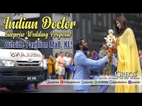 Indian Doctor Surprise Wedding Proposal in PUBLIC !! MOST ROMANTIC EVER